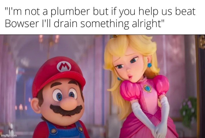 I WANT PEACH CHEEKS AND SO DO YOU | image tagged in mario movie,mario,princess peach | made w/ Imgflip meme maker