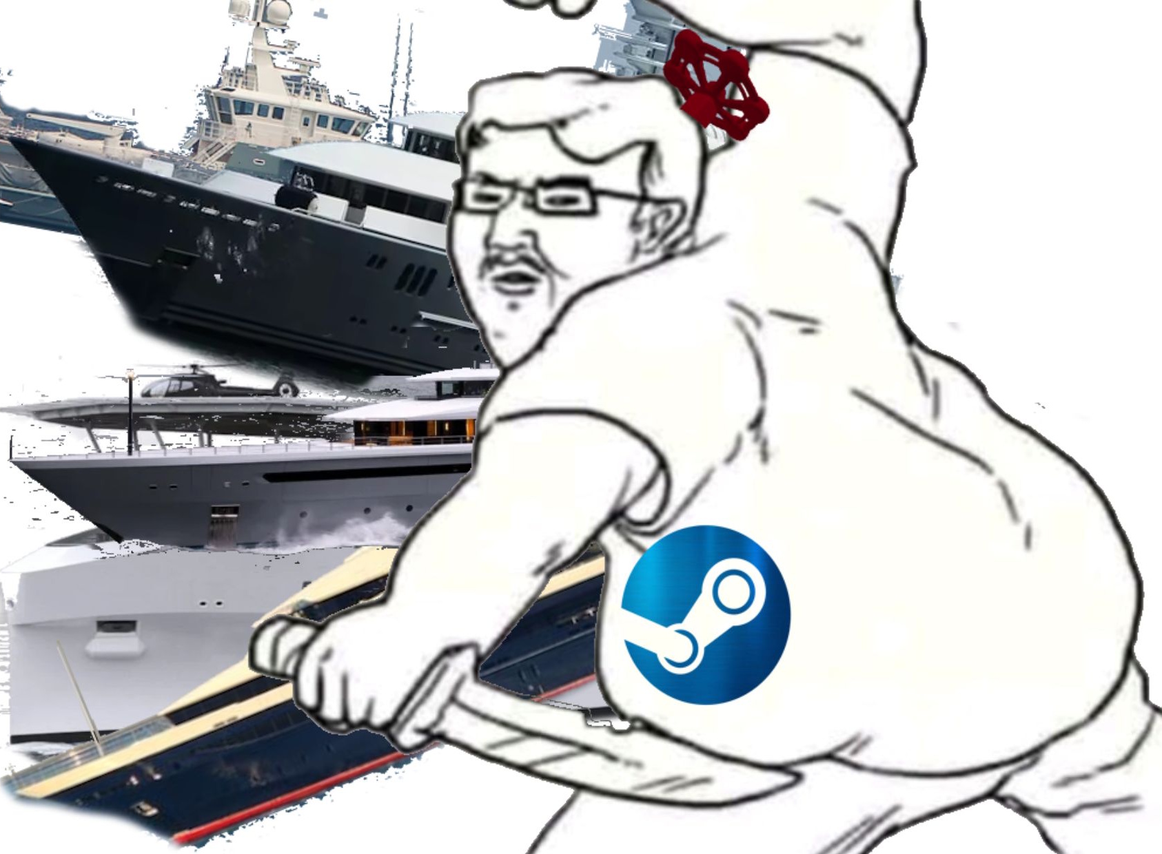 LEAVE GABEN ALONE Blank Meme Template