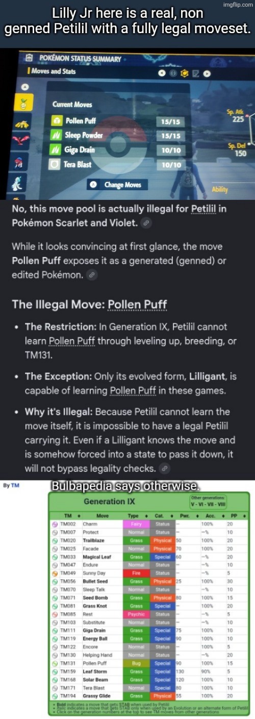 Bulbapedia is trustworthy, Google is not | image tagged in google is stupid,lilly jr,bulbapedia | made w/ Imgflip meme maker