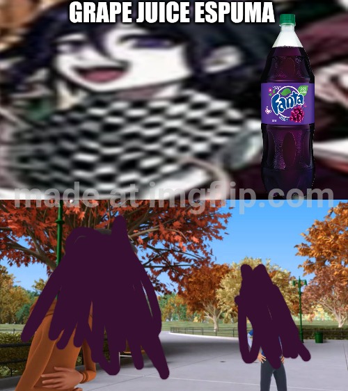 KOKICHI OUMA IS BACK | Grape juice espuma | image tagged in ruin this fill in meme 114 | made w/ Imgflip meme maker