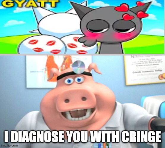 benjixscarlett music | i diagnose you with cringe | image tagged in i diagnose you with dead,excuse me wtf blank template | made w/ Imgflip meme maker