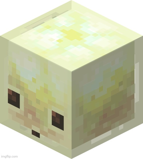 Minecraft sulfur Cube | image tagged in minecraft sulfur cube | made w/ Imgflip meme maker