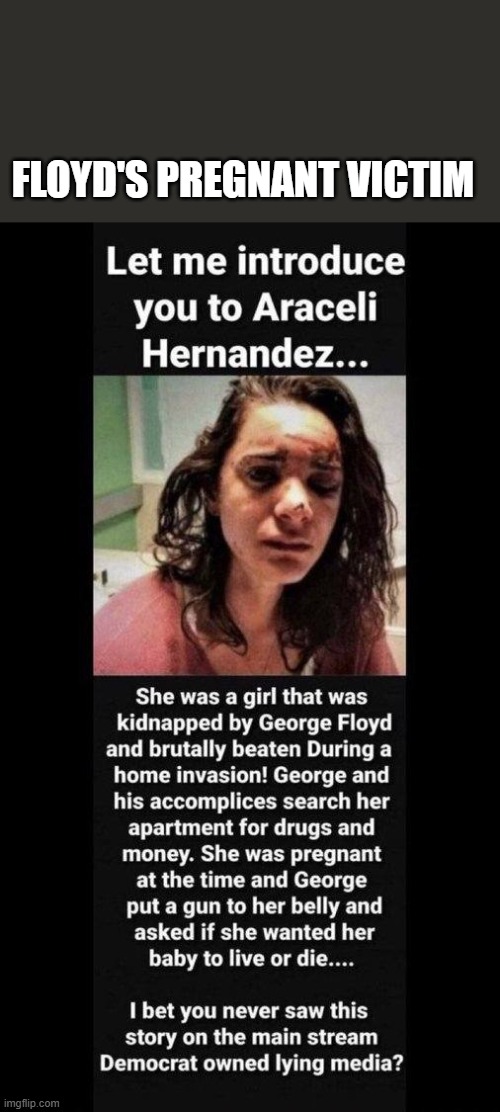 Floyds Pregnant Victim | Floyd's Pregnant Victim | image tagged in floyds pregnant victim | made w/ Imgflip meme maker