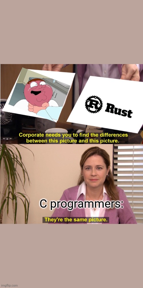 They're The Same Picture | C programmers: | image tagged in memes,they're the same picture | made w/ Imgflip meme maker