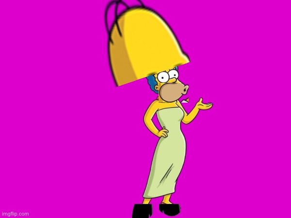 My new mix of Homer and Marge Simpson called Homarge. | image tagged in homer simpson,marge simpson,the simpsons | made w/ Imgflip meme maker