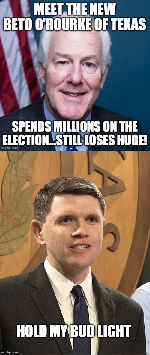 Beta Beto | Hold my Bud Light | image tagged in talarico,beta beto | made w/ Imgflip meme maker