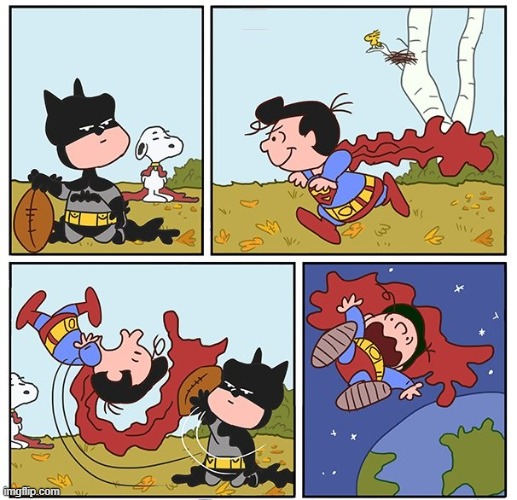 Charlie Superman | image tagged in superman,batman | made w/ Imgflip meme maker