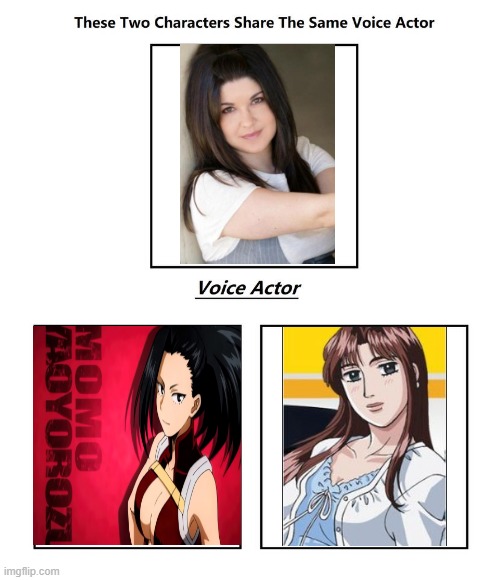 Colleen Clinkenbeard | image tagged in same voice actor,colleen clinkenbeard,my hero academia,initial d,mha | made w/ Imgflip meme maker