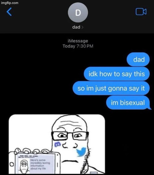 Why do people even care about their sexuality so much? Like, I'm bi, but I don't go around telling it to everyone I meet | made w/ Imgflip meme maker
