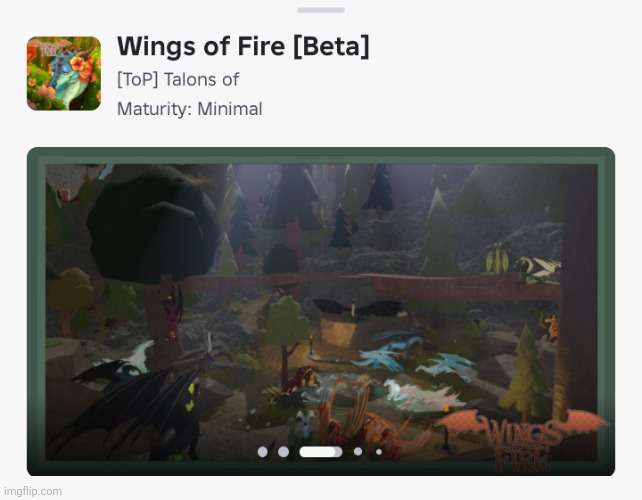 Has anyone played this? | mod: I have played it and it’s good but ppl just afk now | | image tagged in wof,wings of fire,roblox | made w/ Imgflip meme maker