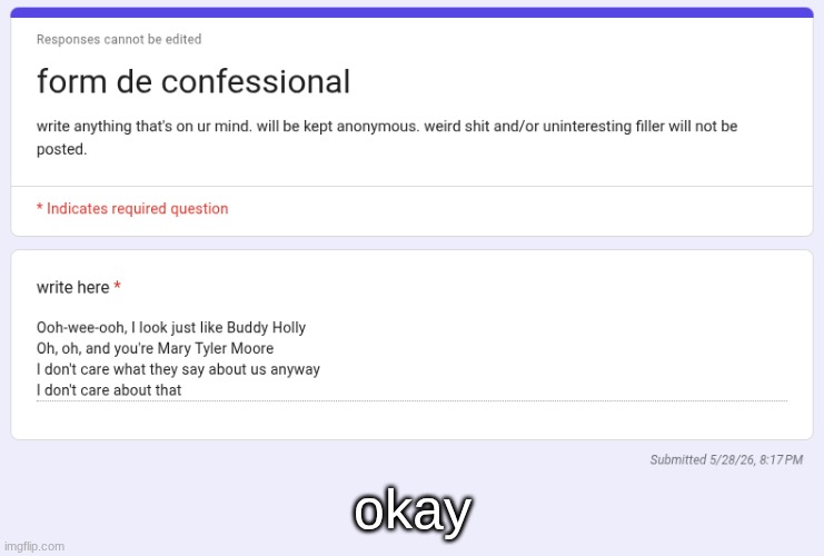 okay | made w/ Imgflip meme maker