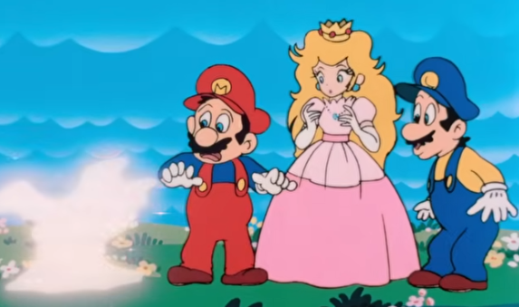Princess Peach turns the dog into a Prince Blank Meme Template