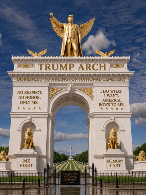 Trump Arch de Triumph Blank Meme Template