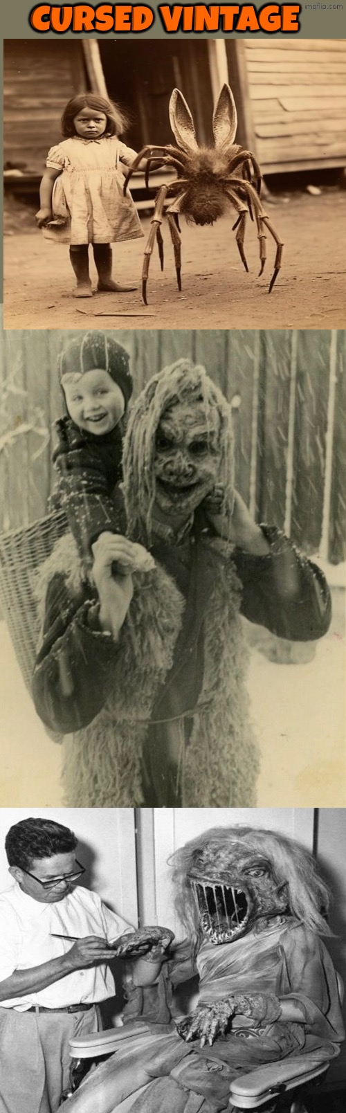 Cursed Vintage | Cursed Vintage | image tagged in cursed images,vintage,drink bleach,creepy,what a terrible day to have eyes,freaks | made w/ Imgflip meme maker