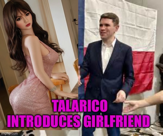 Mystery solved, Talarico introduces partner | Talarico introduces girlfriend | image tagged in talarico,democrats,democratic socialism,texas,senate | made w/ Imgflip meme maker