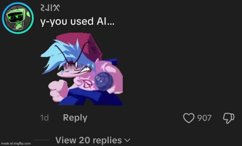 y-you used AI... | image tagged in y-you used ai | made w/ Imgflip meme maker