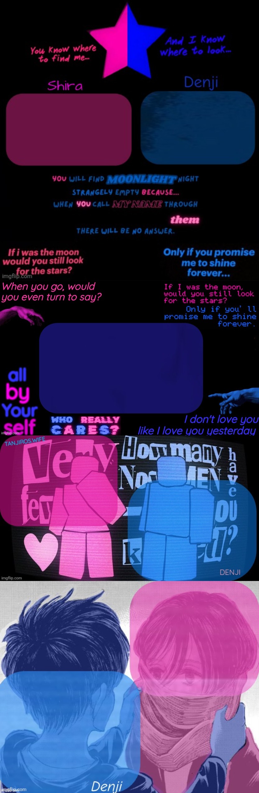 which of them are the tuffest one | image tagged in shira and denji tv girl shared announcement template,denji's tv girl temp,tanjiros wife and denji shared tv girl template | made w/ Imgflip meme maker