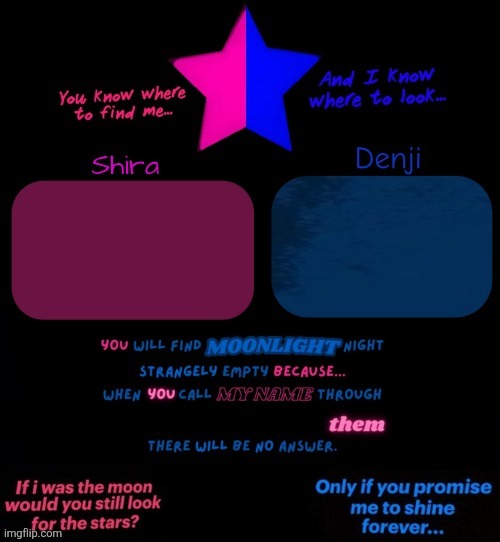 Shira and denji TV girl shared announcement template | image tagged in shira and denji tv girl shared announcement template | made w/ Imgflip meme maker
