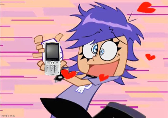 Yumi Yoshimura holds Sony Ericsson Phone | image tagged in yumi yoshimura holds cheeseburger | made w/ Imgflip meme maker
