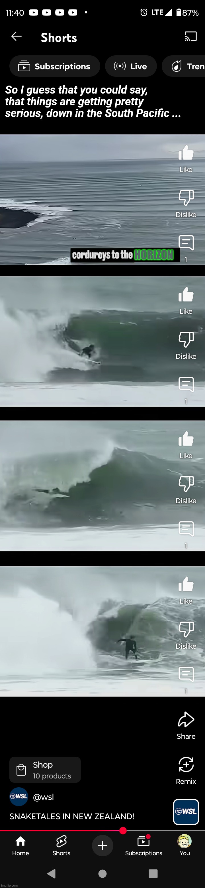 So I guess that you could say, that things are getting pretty serious, down in the South Pacific ... | So I guess that you could say, that things are getting pretty serious, down in the South Pacific ... Horizon | image tagged in screenshot,extreme sports,wsl raglan,barreling point breaks,memes,el nino | made w/ Imgflip meme maker
