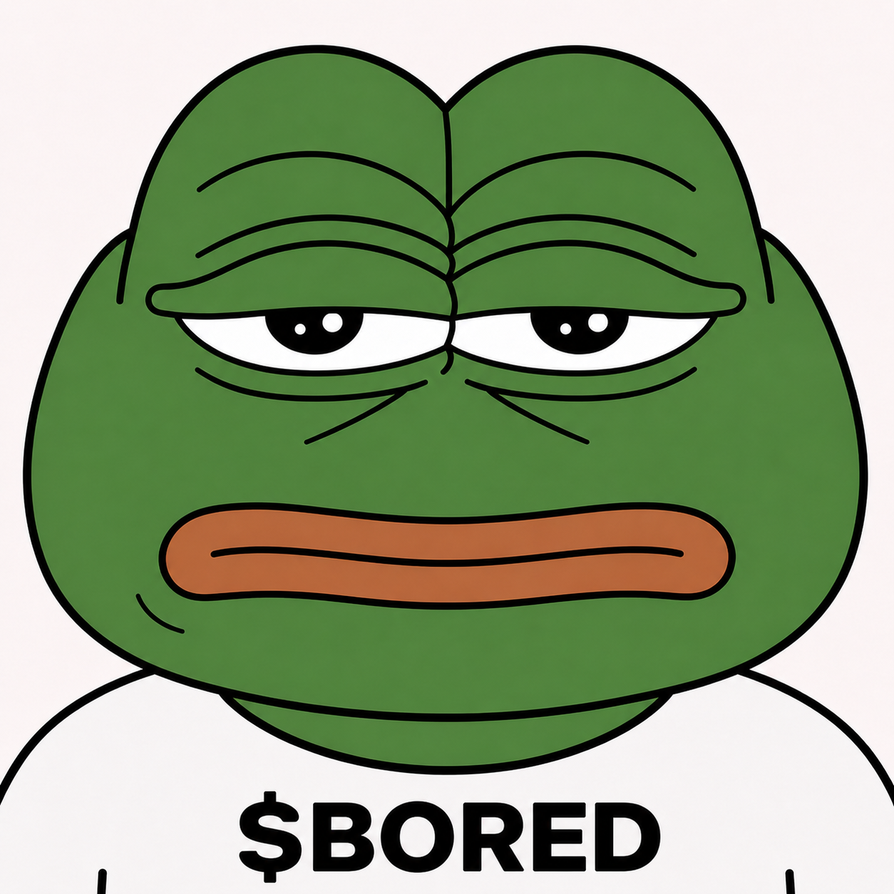 bored pepe Blank Meme Template