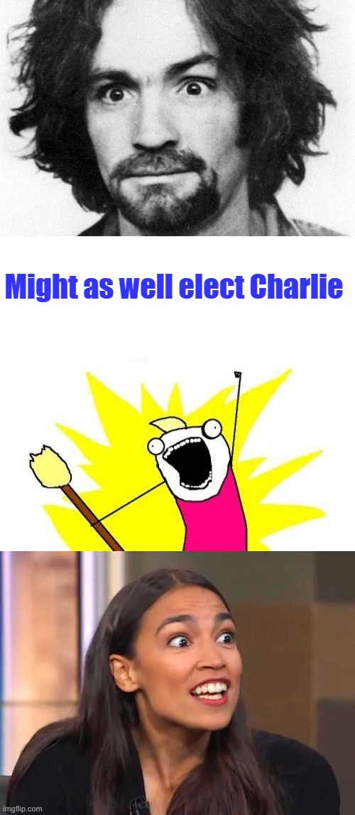 Might as well elect Charlie | image tagged in memes,x all the y | made w/ Imgflip meme maker