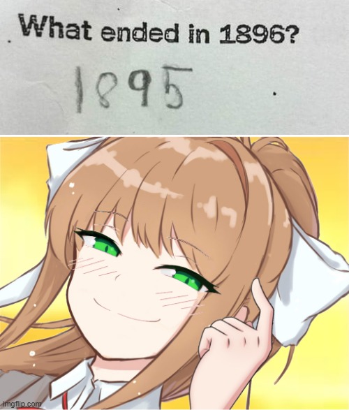 Monika Roll Safe | image tagged in monika roll safe | made w/ Imgflip meme maker