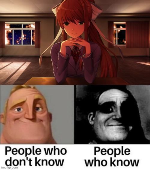 Just Monika | image tagged in just monika | made w/ Imgflip meme maker