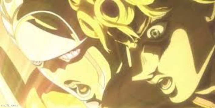 Shining light giorno | image tagged in shining light giorno | made w/ Imgflip meme maker