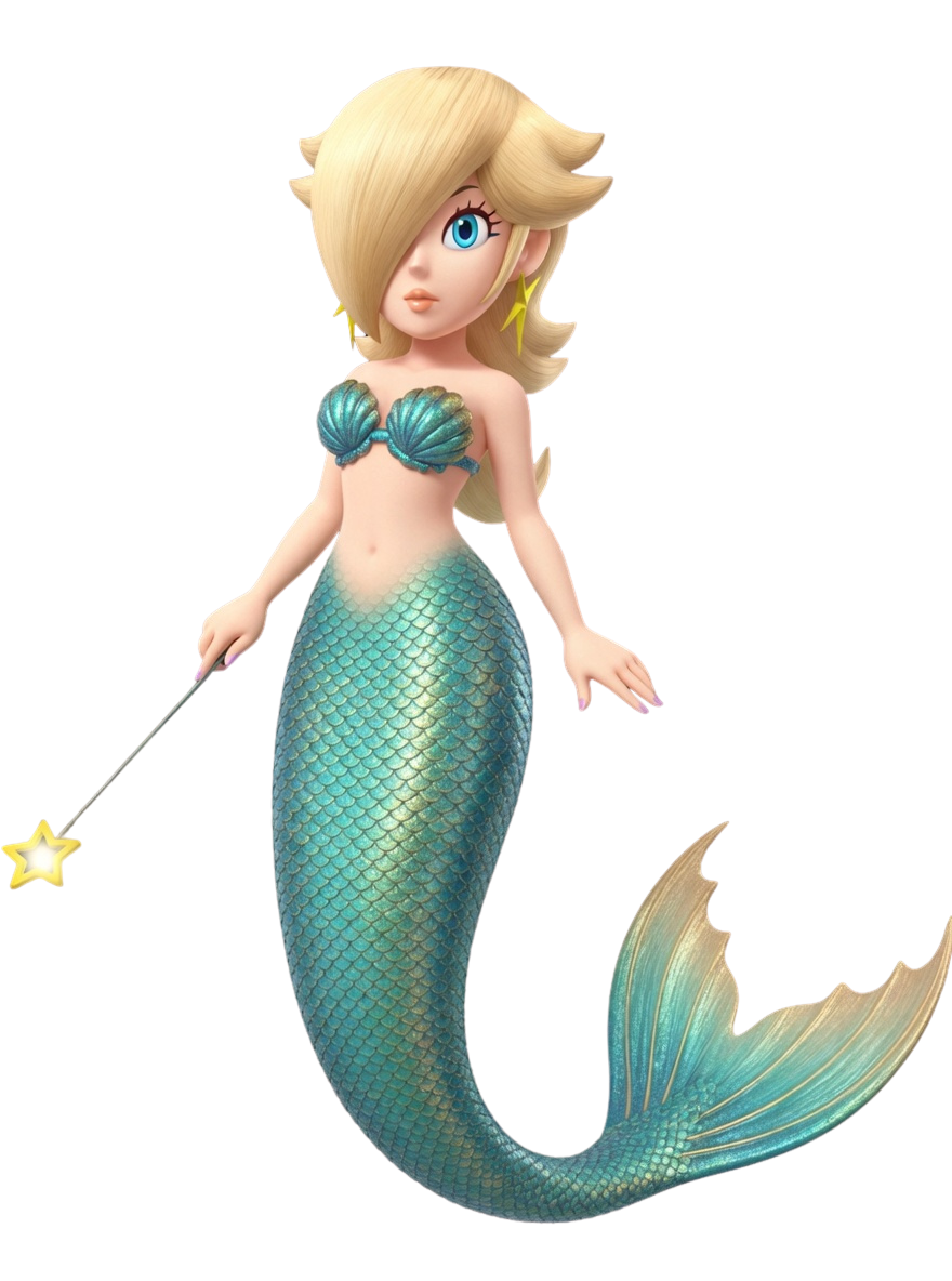 Mermaid Rosalina Blank Meme Template