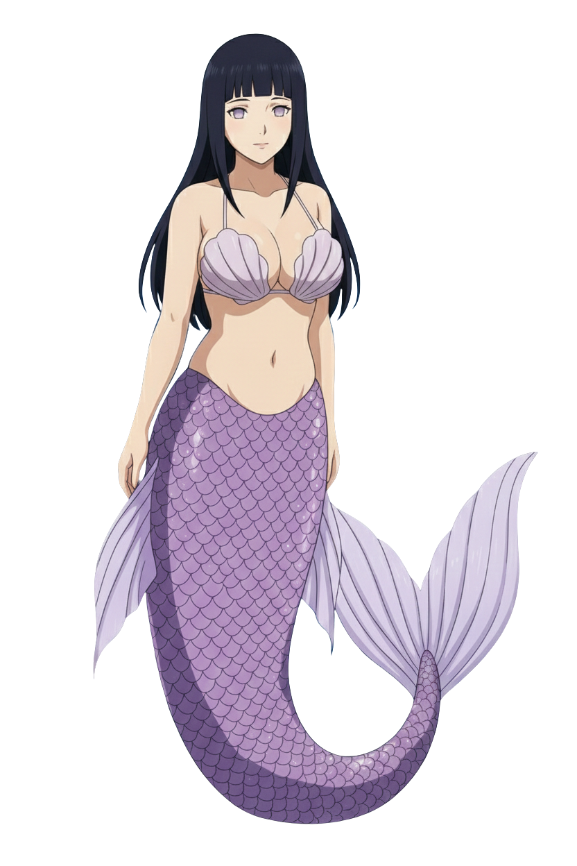 Hinata Mermaid Blank Meme Template