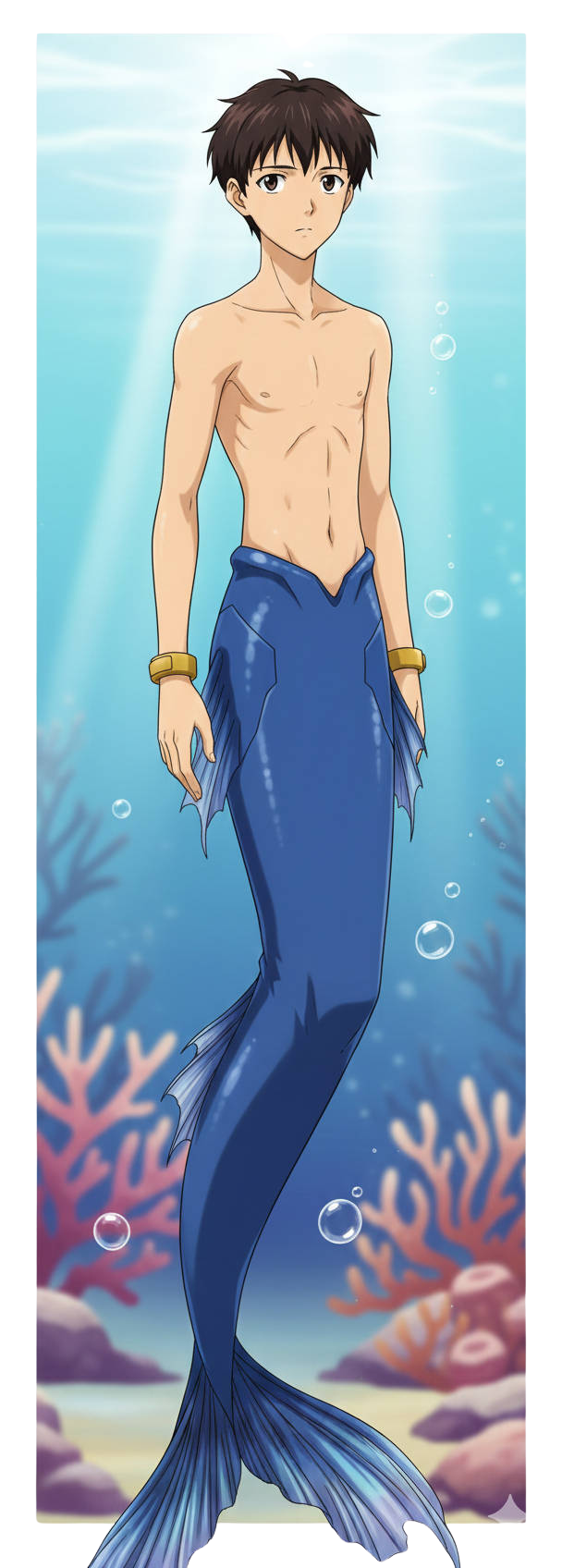 Merman Shinji Blank Meme Template
