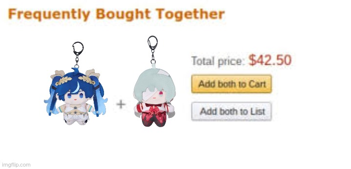 phroiuno bought together | image tagged in frequently bought together | made w/ Imgflip meme maker
