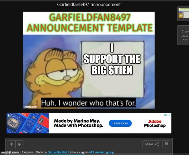 btw garfieldfan made this | image tagged in screenshot 2026-05-29 130628 png | made w/ Imgflip meme maker