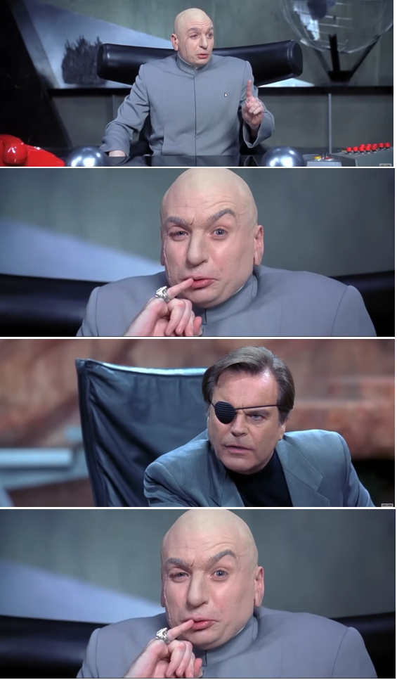 Dr. Evil 1 mIllion dollars Blank Meme Template