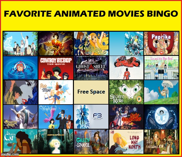 favorite animated movies bingo | image tagged in favorite animated movies bingo,bingo,cinema,movies,classic movies,european | made w/ Imgflip meme maker