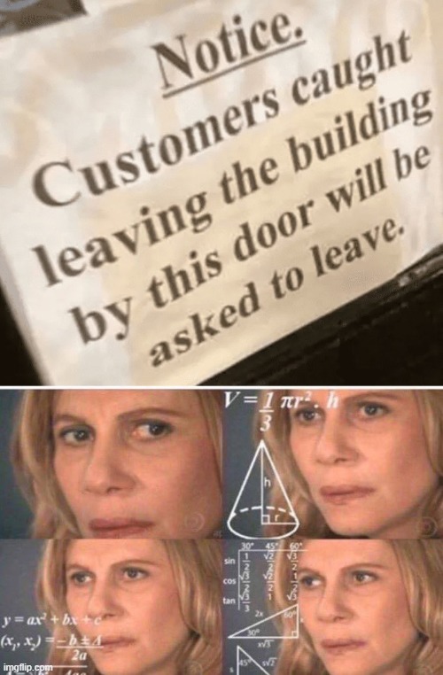 image tagged in math lady/confused lady | made w/ Imgflip meme maker