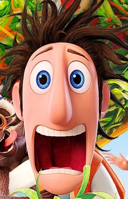 Flint Screaming (Cloudy with a Chance of Meatballs 2) | image tagged in cloudy with a chance of meatballs 2,meme,flint,flint lockwood | made w/ Imgflip meme maker