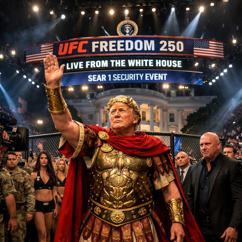 Donald trump Roman emperor  UFC Freedom 250  White House  https: Blank Meme Template