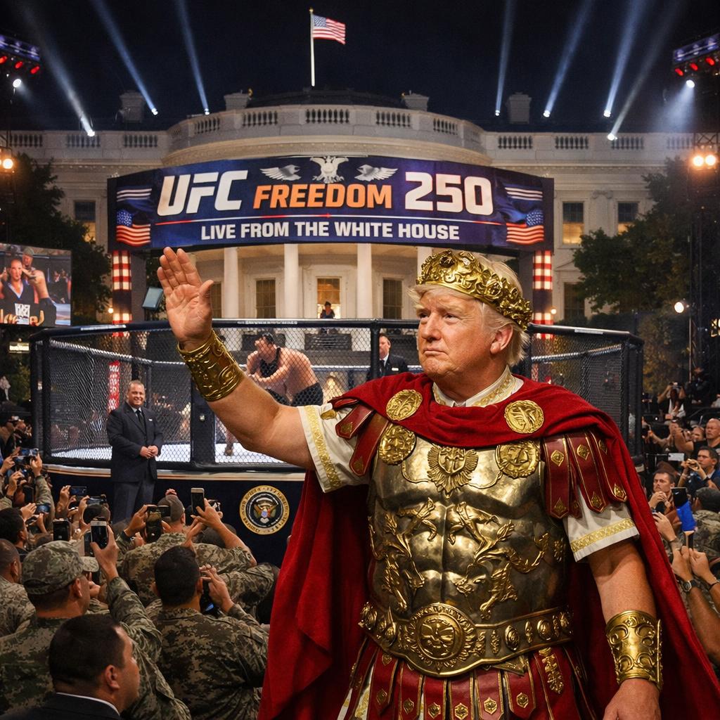 UFC Freedom 250  White House Blank Meme Template