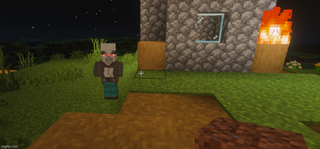 A vindicator with red eyes | image tagged in vindicator | made w/ Imgflip meme maker