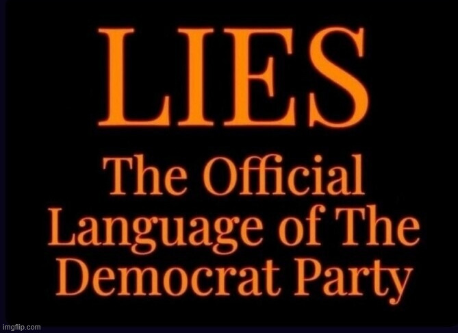 The official language of the dem party | image tagged in political,reposts,lies,official language of dem party | made w/ Imgflip meme maker