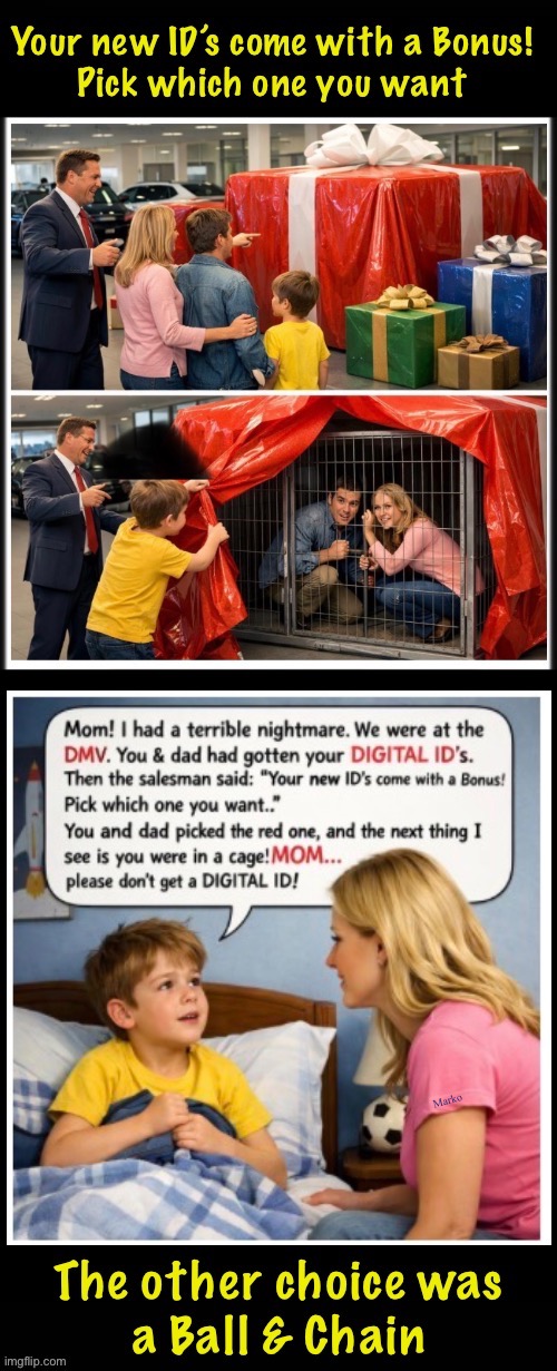 The Choice Will Be Yours.  It’s a Lifetime Commitment, With No Do-Overs (just like the Vaccine They told you was good for you) | Marko | image tagged in memes,digital id,the beginning of the end,you must fight that till the end,or be a slave,fjb voters kissmyass | made w/ Imgflip meme maker