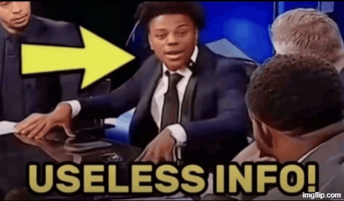Useless Info | made w/ Imgflip meme maker