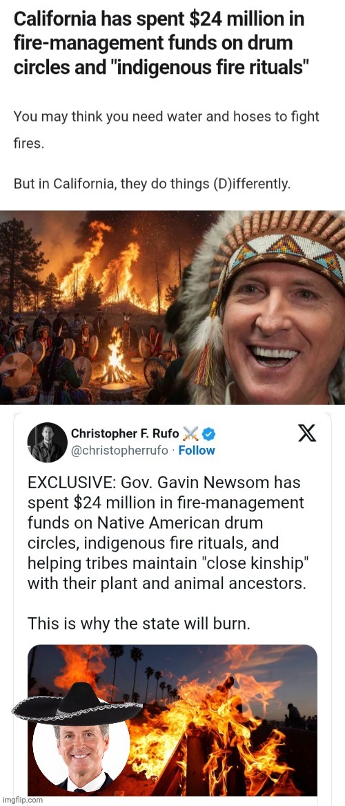 Greasy Gavin goes native | image tagged in at2wts jpg,arson,grease,gavin | made w/ Imgflip meme maker