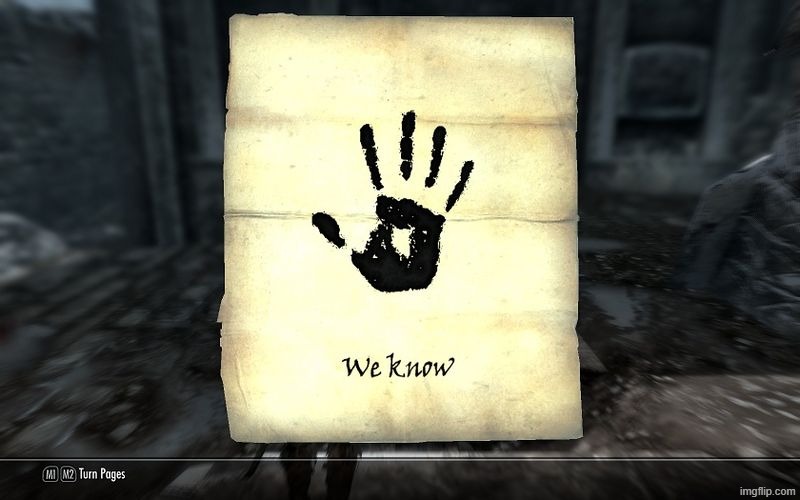 image tagged in skyrim we know | made w/ Imgflip meme maker