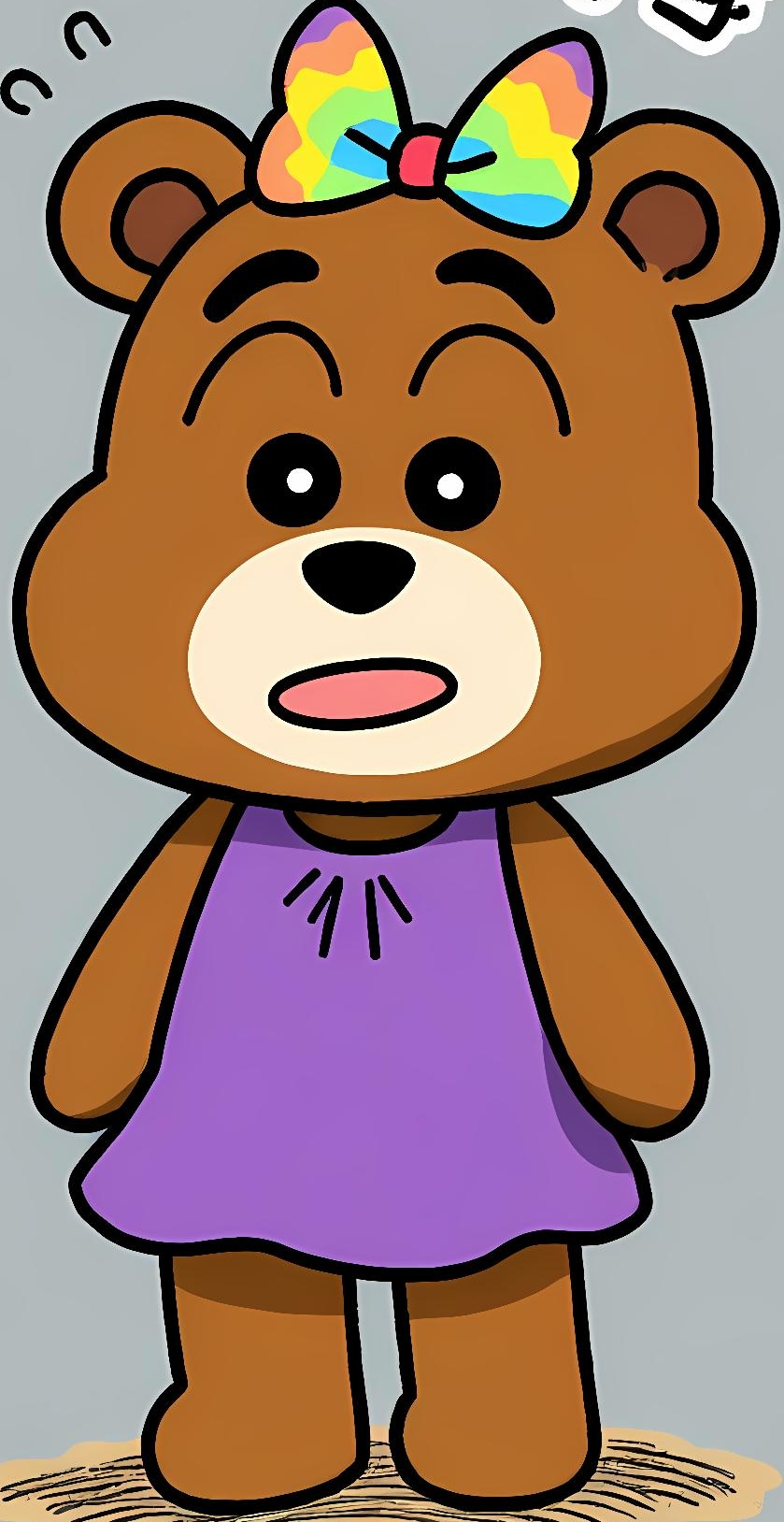 Bear (female version of bear/ genderbend of bear) Blank Meme Template