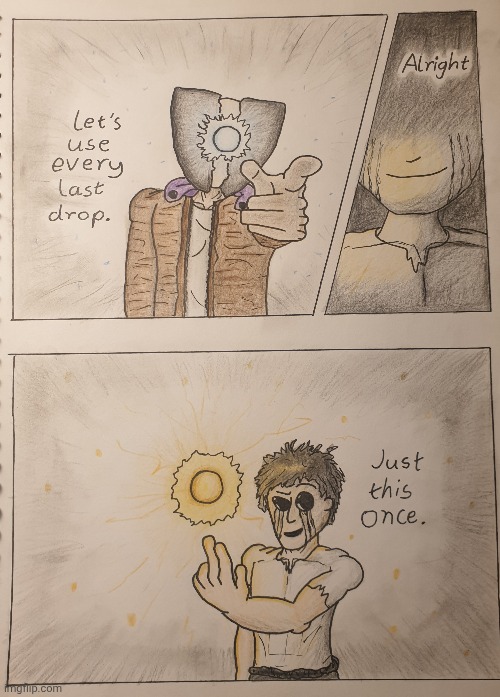 cool thing i drew of my oc's | image tagged in lets larp | made w/ Imgflip meme maker