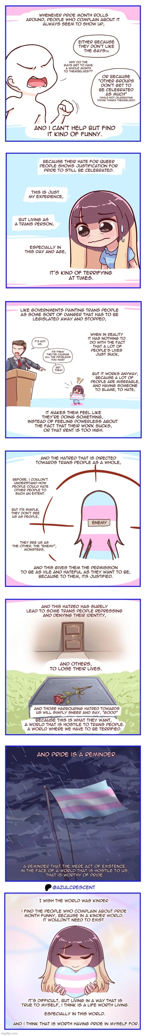 image tagged in pride month,transgender,hatred,bigotry,pride,happy pride month | made w/ Imgflip meme maker