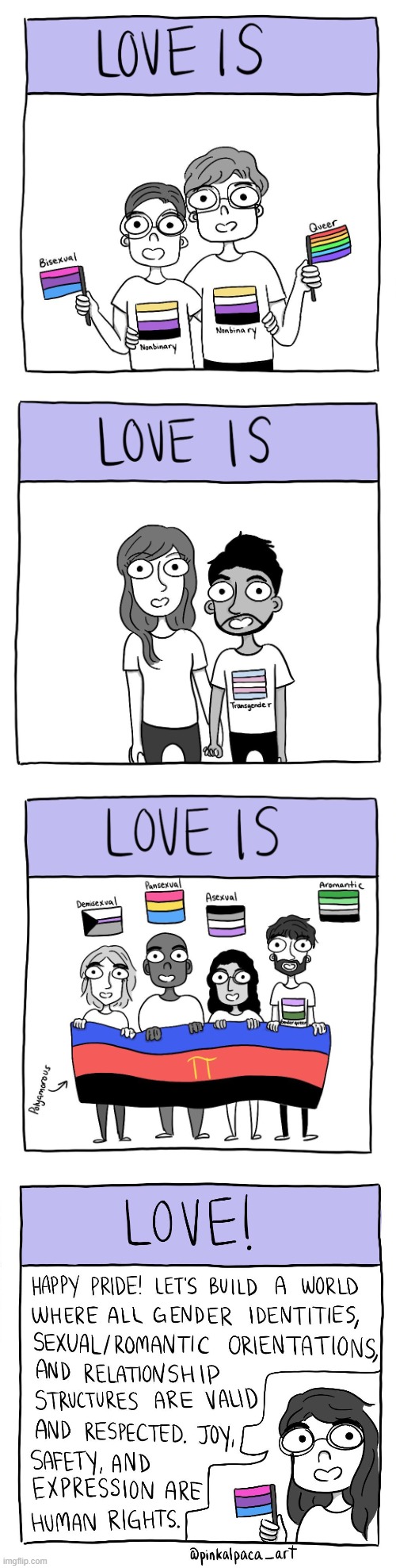 Happy Pride Month to all LGBT+ users on Imgflip! :) | image tagged in pride month,lgbt,lgbtq,love,love is love,happy pride month | made w/ Imgflip meme maker